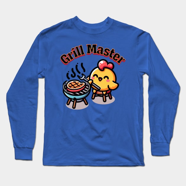 Chicken Grill Master Long Sleeve T-Shirt by DaysMoon
